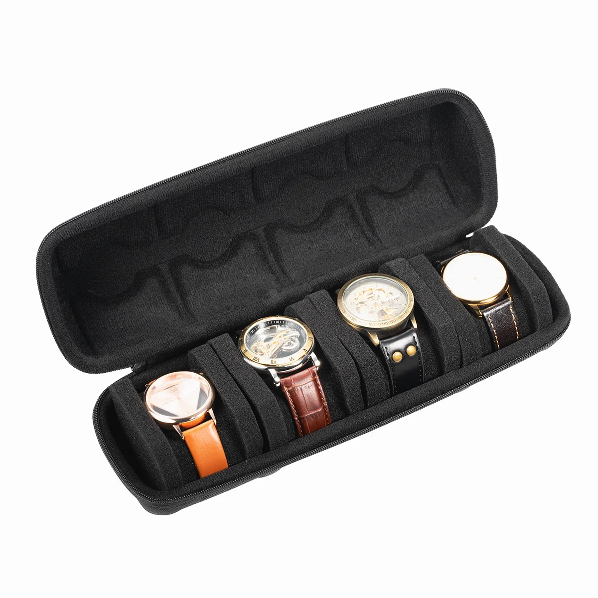 Elegant Watch Display & Travel Organizer - Stylish Storage Case