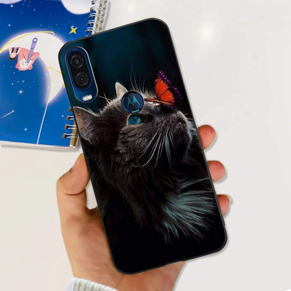 Cute Flower Cat Painted Soft Silicone Phone Case Cover