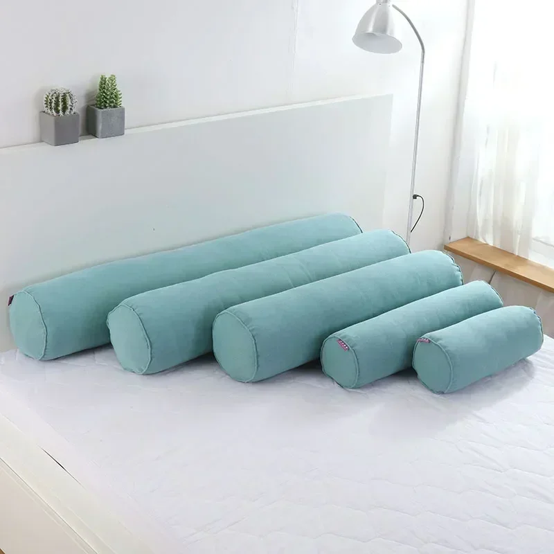 Pillow Neck Roll Cervical Round Bolster Pillows Sleeping Cylinder Support Spine Lumbar Cushion Cotton Pain Bed Tube Resilience 2