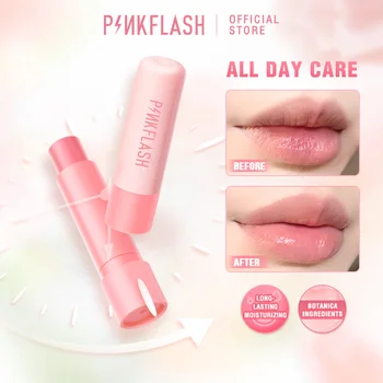 PINKFLASH 깊은 영양 립 밤, 오래 지속되는 수분, 기름지지 않는 천연 립스틱, 수분 공급, 입술 수리, 메이크업 화장품