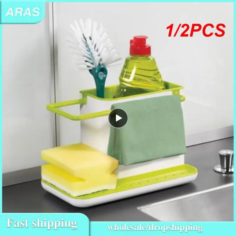 

1/2PCS Racks Organizer Kitchen Sink Utensils Holders Drainer Storage Shelf Sponge Holder Draining Sink Box Kitchen Accessories