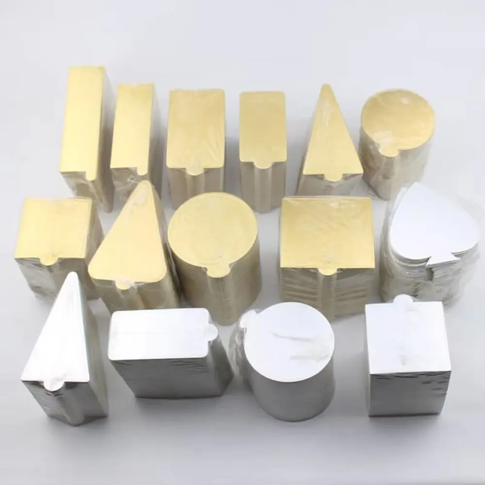 100Pcs Pastries Display Tray Dessert Board Base Decorative Tools Disposable Mousse Mat Paper Coaster Silver Cake Cardboard