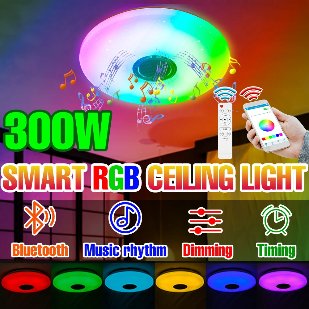 LED Ceiling Chandeliers Smart Light Remote APP Control Bluetooth