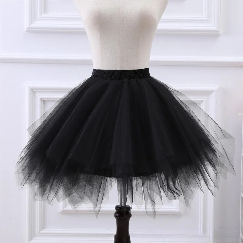 LZPOVE Princess Tulle Skirt Pleated Dance Tutu Skirts Womens Lolita Petticoat Jupe Tulle Femme Party Puffy Skirts Adult hot sale adult women petticoat mnini tutu skirt ball gown dance sexy women short puffy tulle skirts