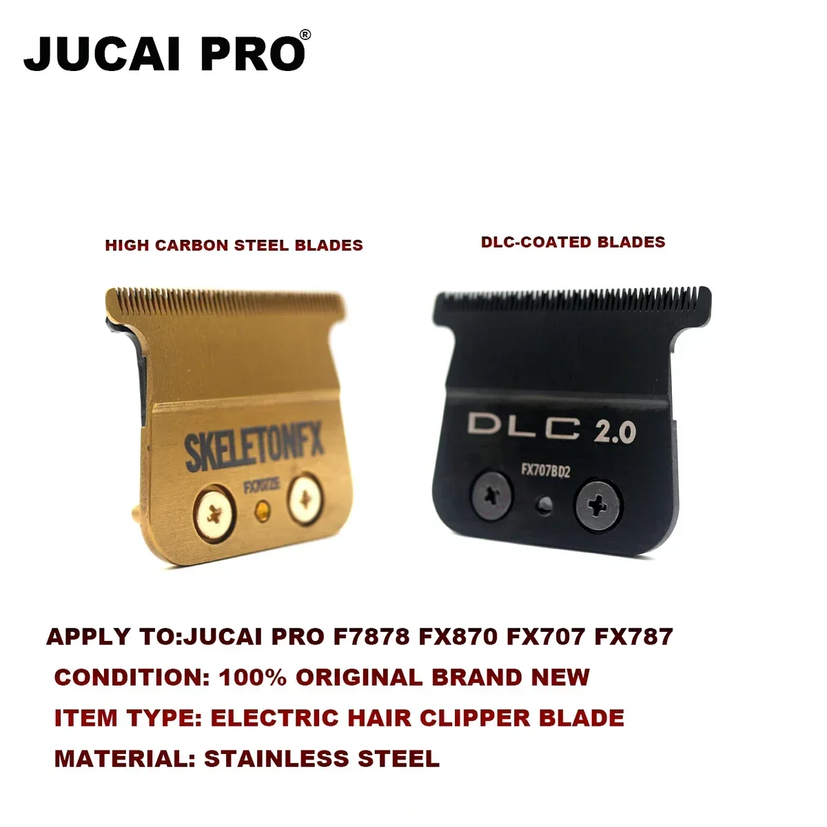 Replaceable DLC Blade For JUCAI PRO F7878 FF1T Hair Clipper Trimmer