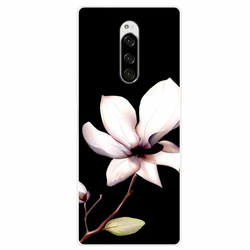 Cute Fashion Clear Soft TPU Phone Cover with Floral Design