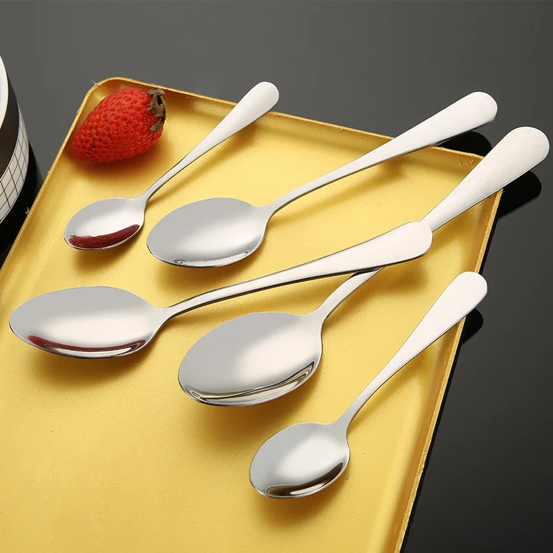 Tea Spoons 12pcs Stainless Steel Teaspoon Surface Polished Coffee Tea Spoon 13.3CM For Tea Coffee Cup