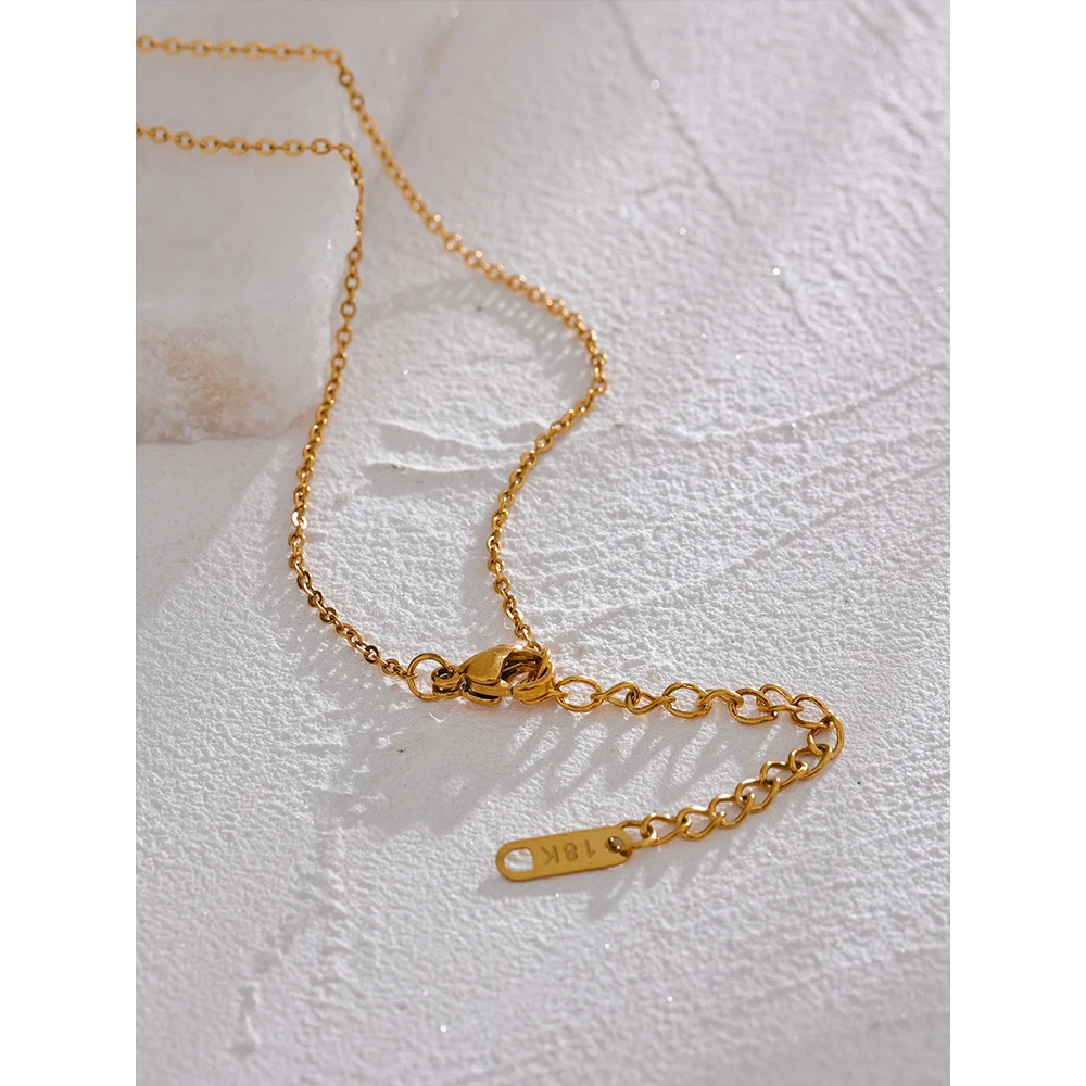 Yhpup Necklace Stainless Steel Gold Color Mysterious Women Jewelry