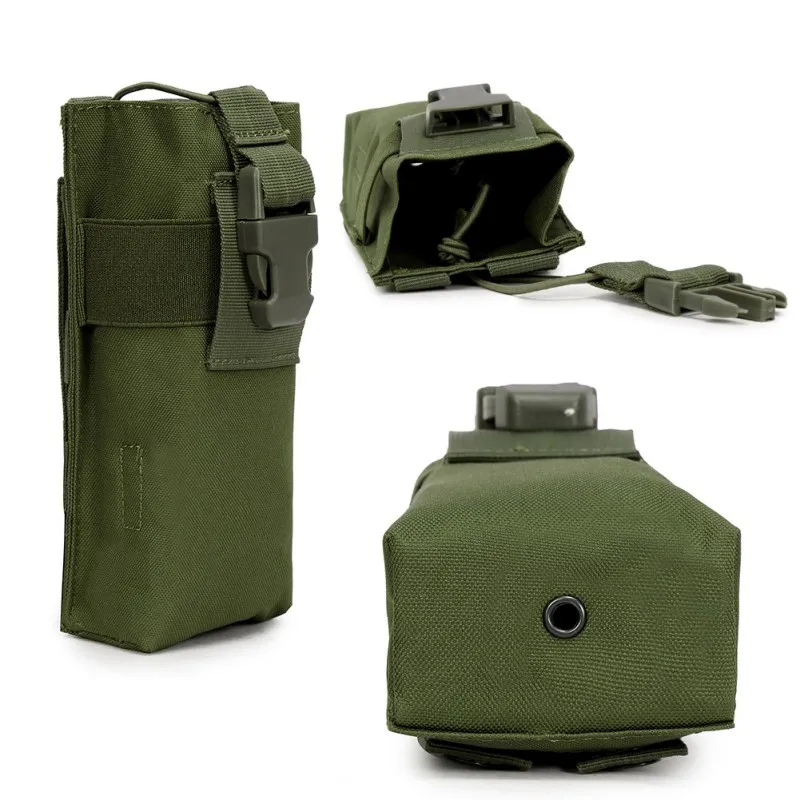 Tactical Molle Radio Walkie Talkie Pouch Militaries Waist Bag Holder Pocket Outdoor Sports Camping Radio Magazine Backpack