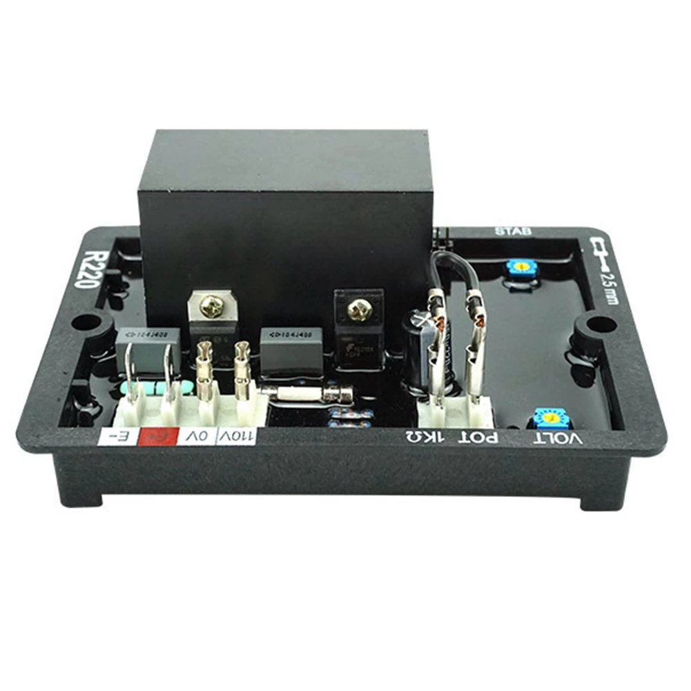 

New AVR R220 for Generator AVR Automatic Voltage Regulator Alternator Part Power Stabilizer for Brush