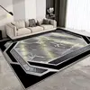 European Style Luxury Gold Living Room Carpet Generous Abstract Texture Parlor Large Area Rug Washable Lounge Coffee Tables Mat 1