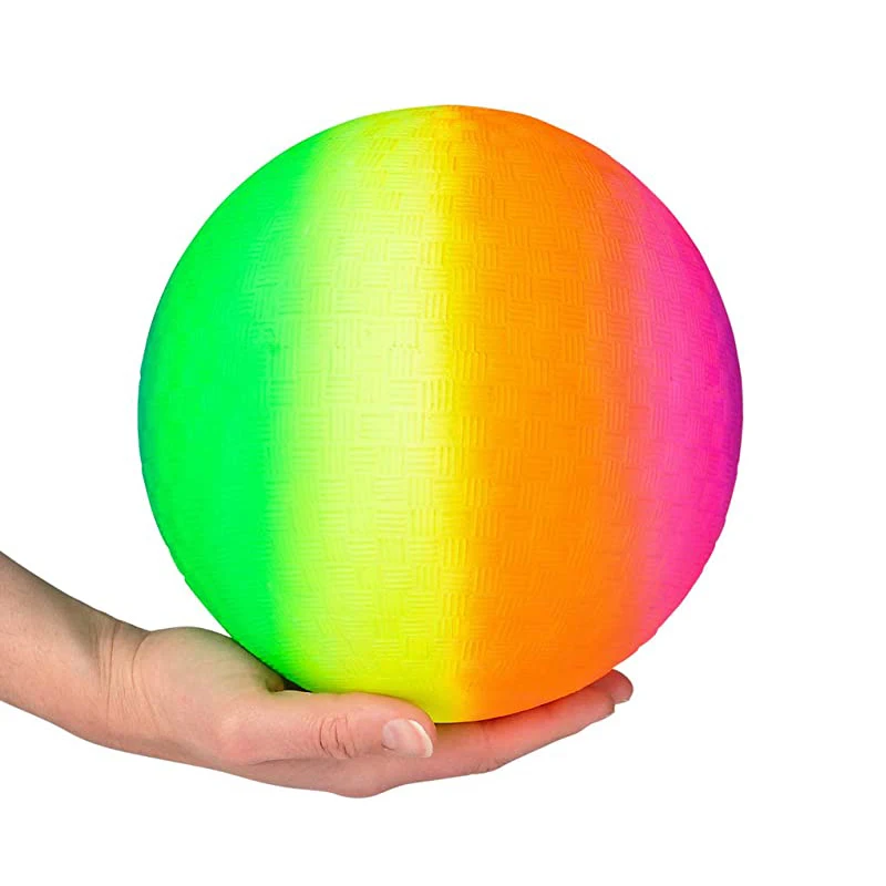 Kickballs Playground Balls 8.5Inch Rainbow Basketball Soccer Toy Children Outdoor Sports Games Kinderspielzeug 2