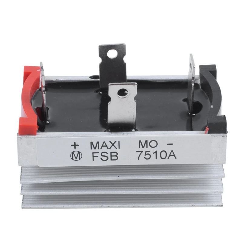 

6X Aluminum Heatsink Base Single Phase Bridge Rectifier Diode 75A 1000V