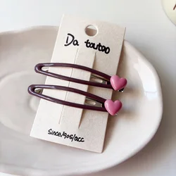 Chic Women's Kawaii Love Hair Clips - Cute and Versatile Accessories Gift (1 pc pink)