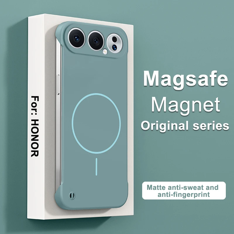 Honor 500 Pro Frameless Shockproof Hard Case with Magnetic Wireless Charging - Matte Ultra Thin PC Cover