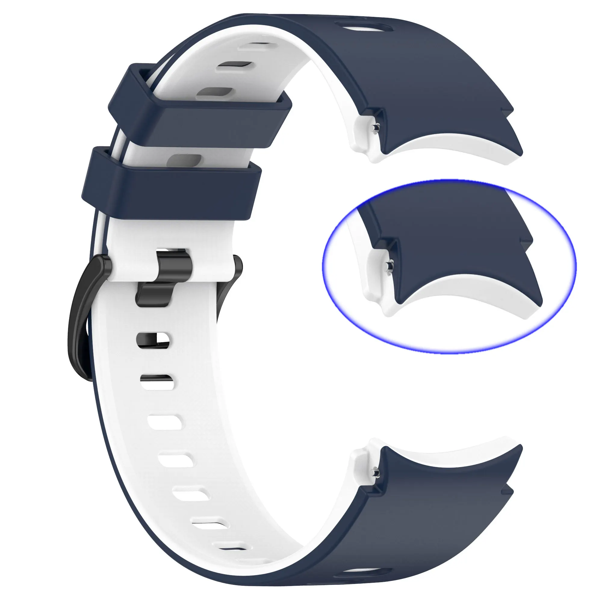 Premium 20mm Silicone Sports Watch Band - Universal Fit Strap