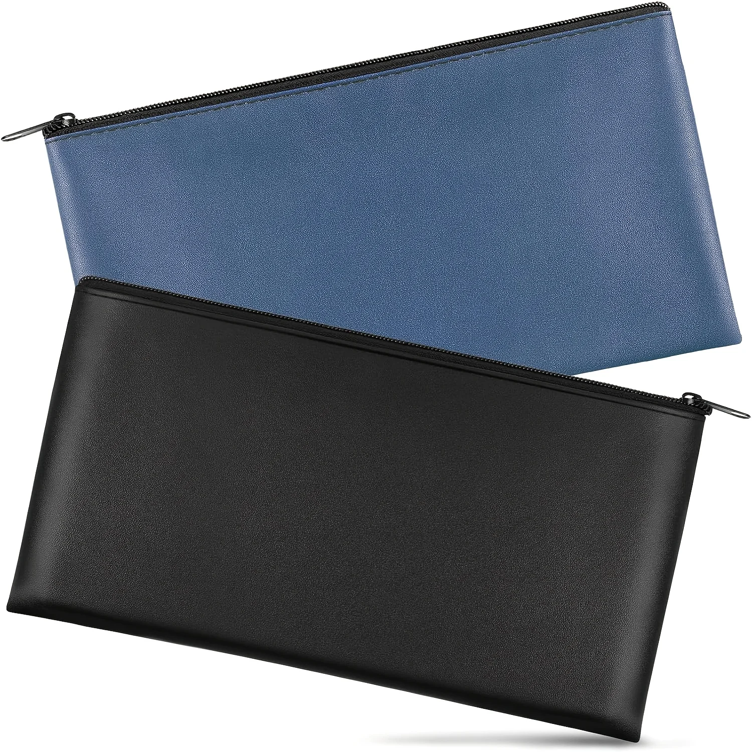 2 szt. saszetka na pieniądze na zamek błyskawiczny na gotówkę, książeczkę bankową, saszetka na pieniądze, gotówkę, monety, kosmetyki, bilety i narzędzia