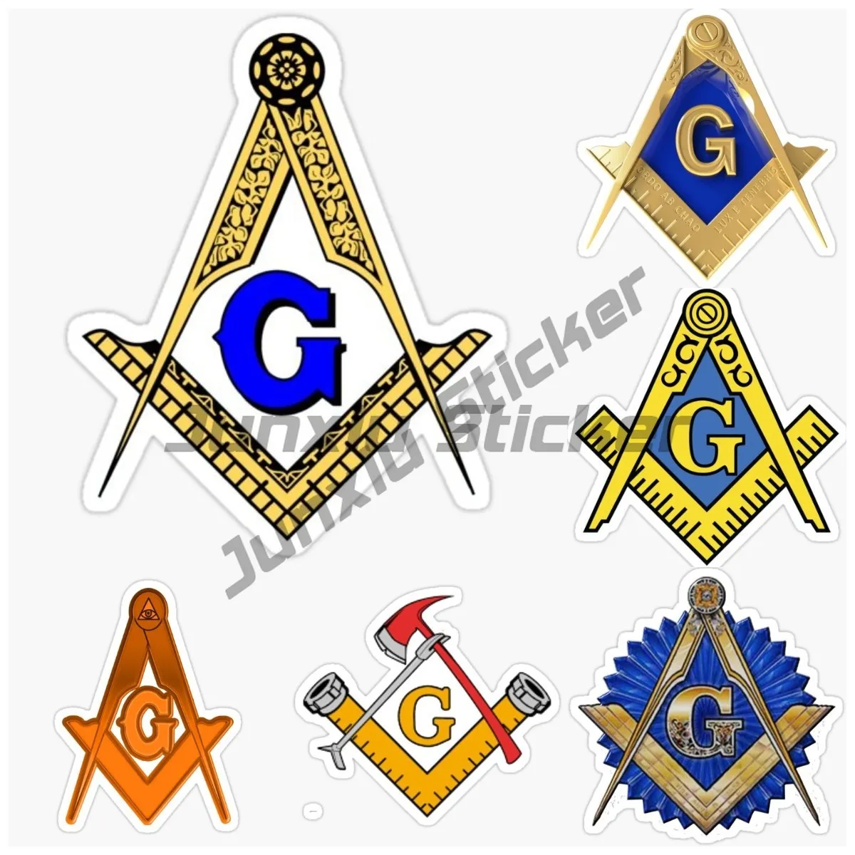 

Masonic Compass Faith Hope Charity Sticker Car Moto Biker Decal Bumper Flag Masonic Freemason Emblem Decor Decals