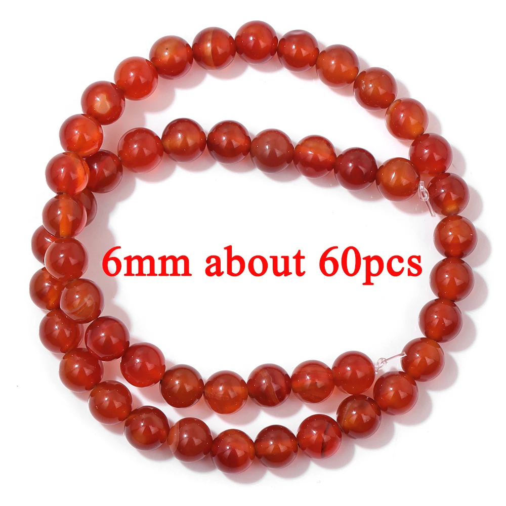 Großhandel Natürliche Rote Karneol Stein Perle Runde Rondelle Münze Agat Lose Spacer Perlen Für Schmuck Machen Armband Halskette DIY – Detail 3