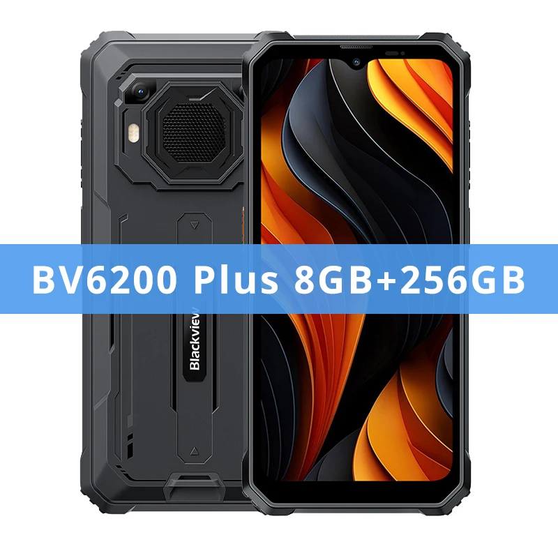 1品限り❤️Blackview BV6200Plus タフネススマホ6.56インチ Blackview BV6200 Plus 8+256GB ラウドスピーカー 11000mAh 頑丈