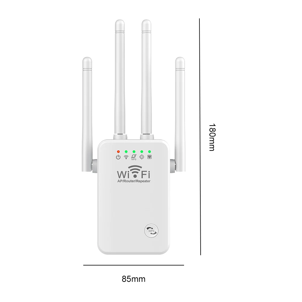 WiFi Extenders Signal Booster 2.4G/5Ghz Wireless WiFi Repeater 1200Mbps 4 Antenna Long Range for Home with Ethernet Port 6