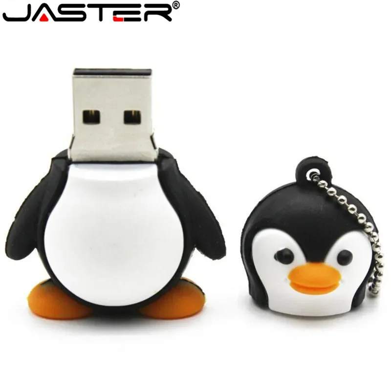 JASTER Cartoon Penguin USB Flash Drive, Genuine Design USB 2.0 Flash Drive, 64GB 32GB 16GB 8GB 4GB, Real Capacity Memory Stick - Image 3