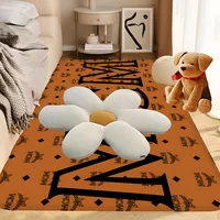 Fashion M-MCM Logo Floor Mat Rectangle Anti-slip Home Soft Badmat Front Door Indoor Outdoor Mat Hotel Decor Mat 1