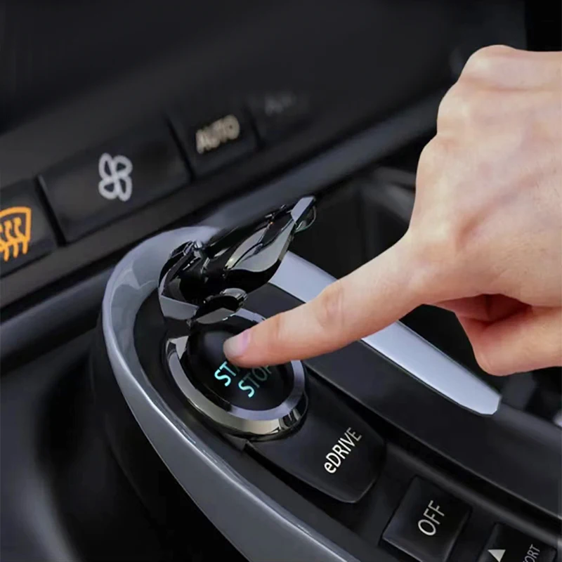 Car One-click Start Interior decoration Car start button decoration for Renault Megane 2 3 4 Twingo Clio Talisman Captur Trafic