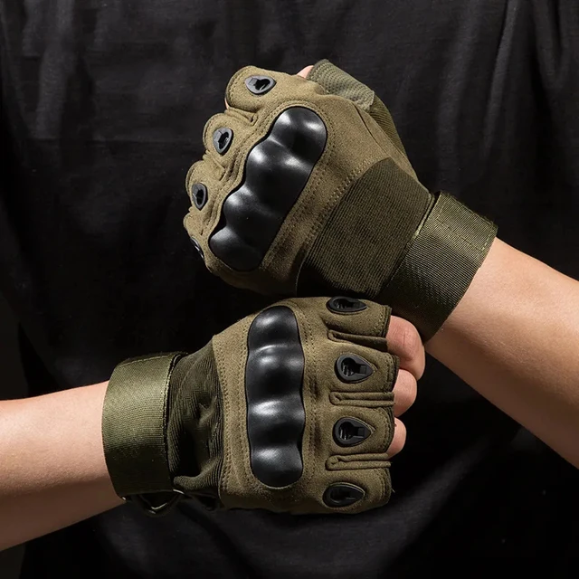 Guanti tattici da esterno guanti sportivi softair tipo mezze dita guanti da  combattimento da uomo militari guanti da caccia da tiro guanti da ciclismo  - AliExpress