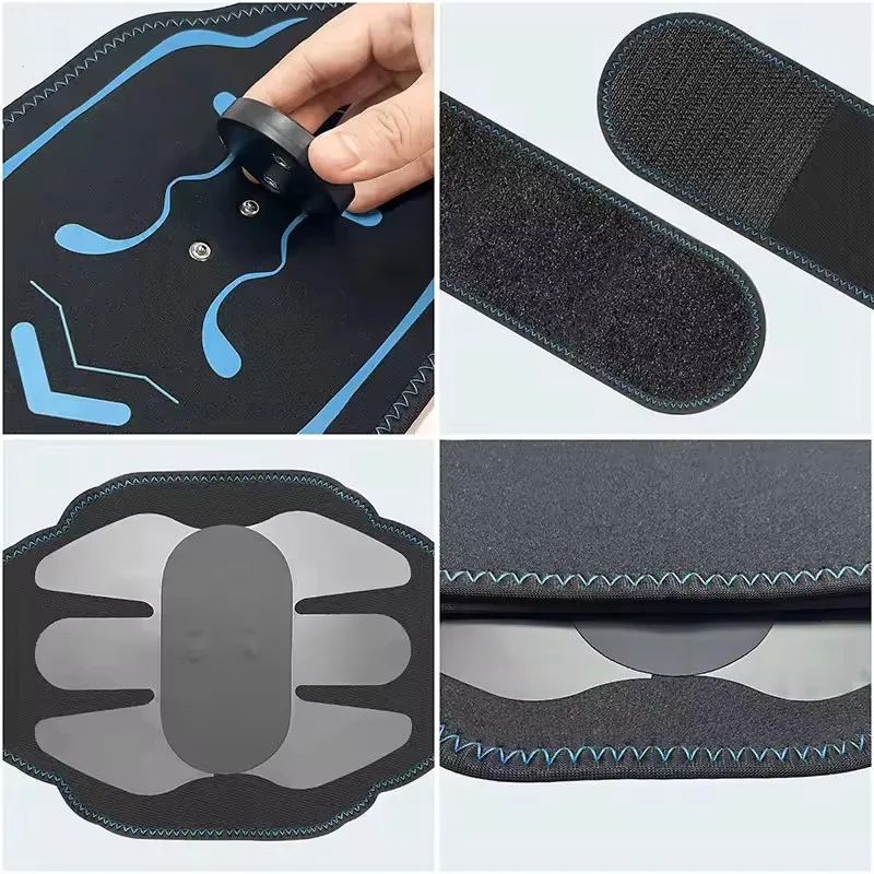 Smart Abdominal Massager Muscle Toner Abs Trainer Abdominal Toning Belt Home Gym Fitness Workout Equiment USB Rechargeable