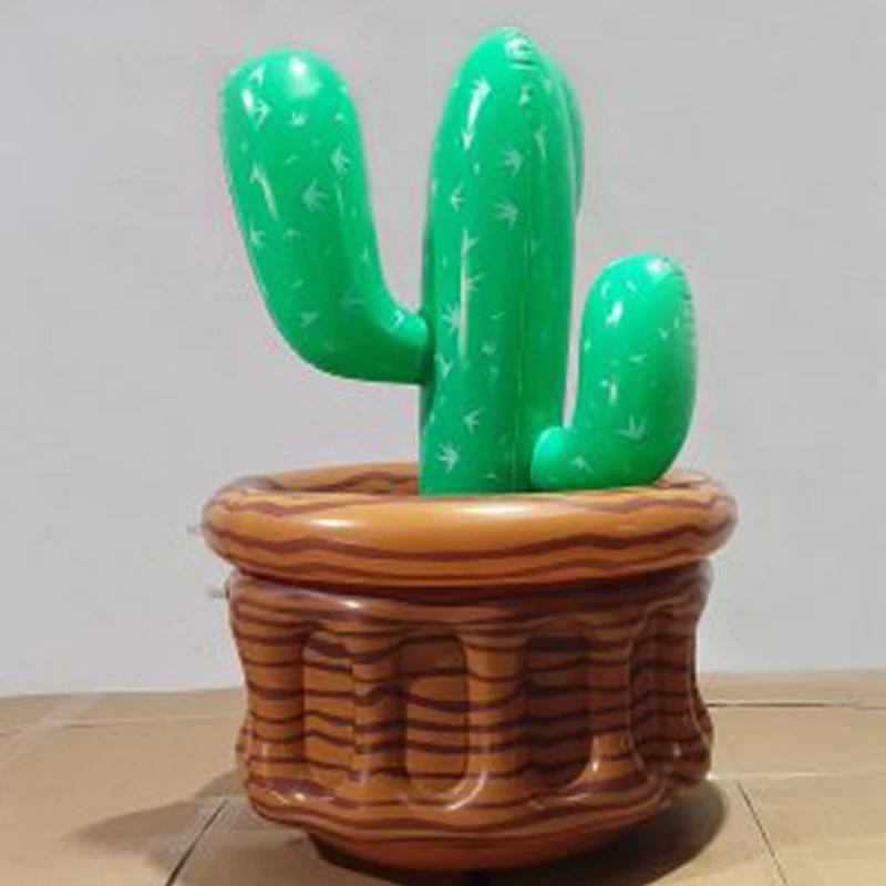 Summer Swimming Party Inflatable Cactus Beer Cooler Novelty Mexican Cinco De Mayo Cactus Party Decoration Outdoor Pool