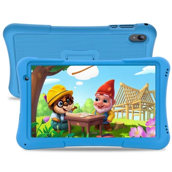 PRITOM 10 inch kids tablet Android 12, 4GB(2+2)+32GB, Quad Core, 6000 mAh, WiFi 6, Dual Camera, Bluetooth, Toddler Tablet 1