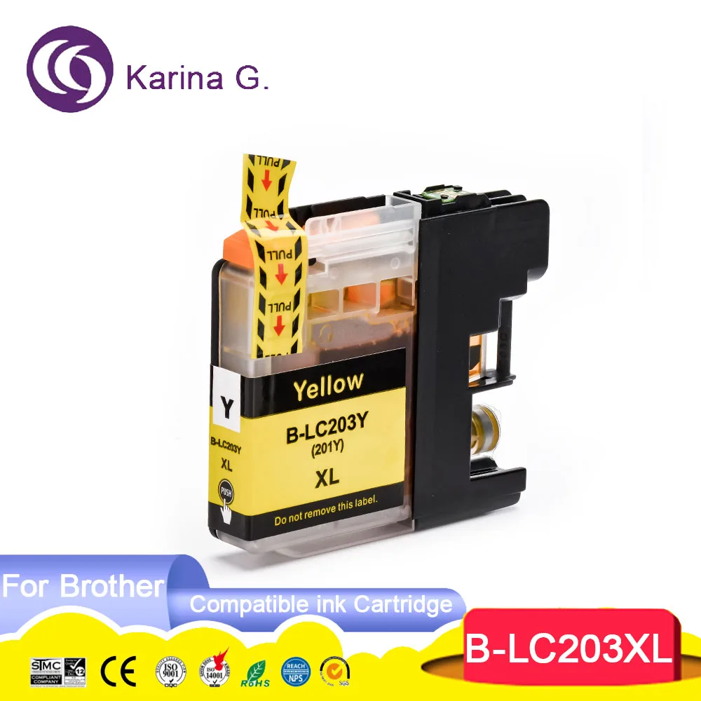 LC201 LC203 LC203 Compatibel Ink Cartridge For  MFC-J885DW J460DW J480DW J485DW