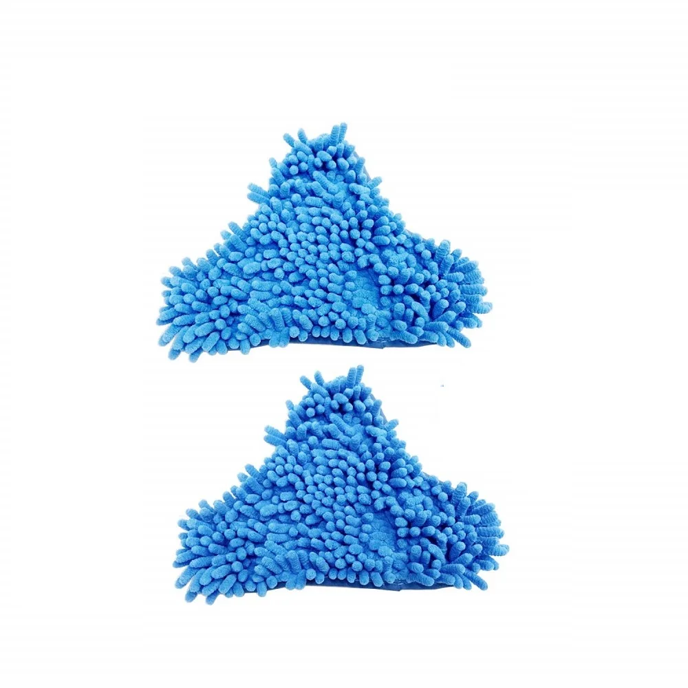 10 Tampons Microfibre Triangulaires Pour Balai Vapeur H2O Mop X5 - Lavables, Haute Densité, Fixation Sécurisée
