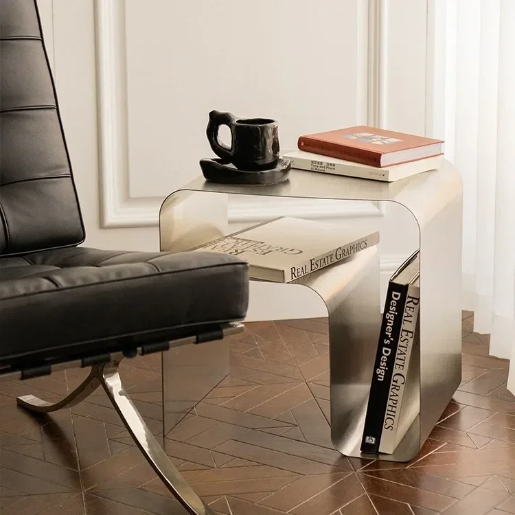 Minimalist Stainless Steel Bedroom Bedside Cabinet For Living Room Set Table Storage Coffee Side Lounge Sofa Bear Bed Furniture 3