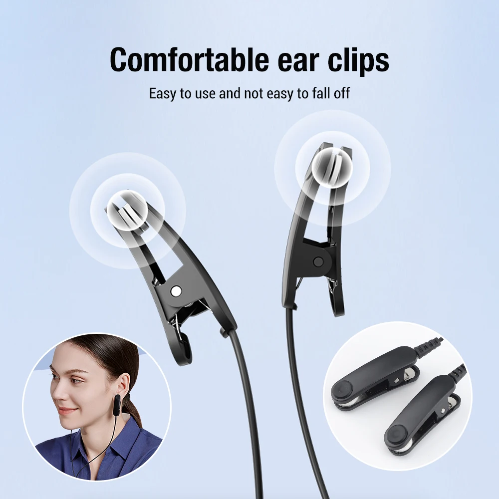 Ear Clip Insomnia Anxiety Depression Pulse CES Therapy Device Anxiety Electronic Acupuncture Apparatus Sleeping Aid Device