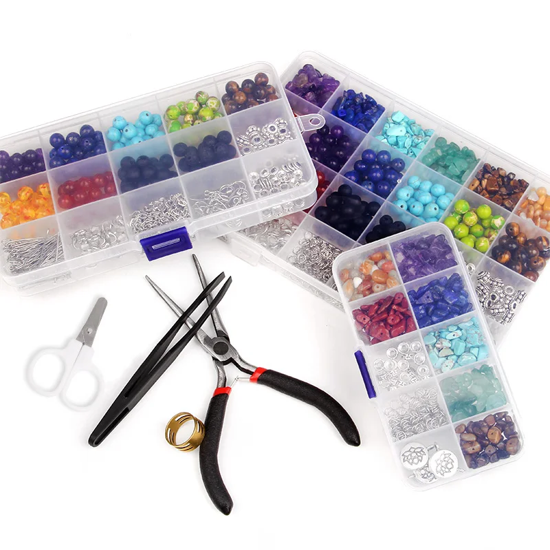 2456 Pieces Of Jewelry Making Kit, Jewelry Making Tool Kit With Jewelry  Beads, Jewelry Pliers, Beaded Thread, Storage Box, Jewel - AliExpress