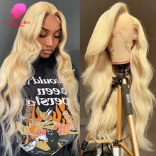 13x4 13x6 360 Lace Frontal Wig Human Hair Long 26 28 30 32 Inch 613 Blonde Body Wave Brazilian Lace Front Wigs For Black Women