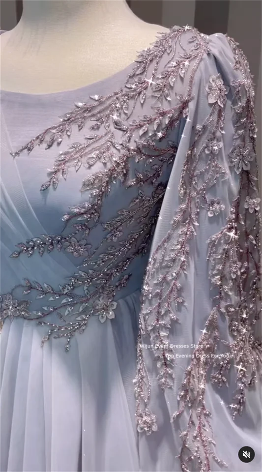 Xijun-女性のための控えめなウエディングドレス,モロッコのカフタン