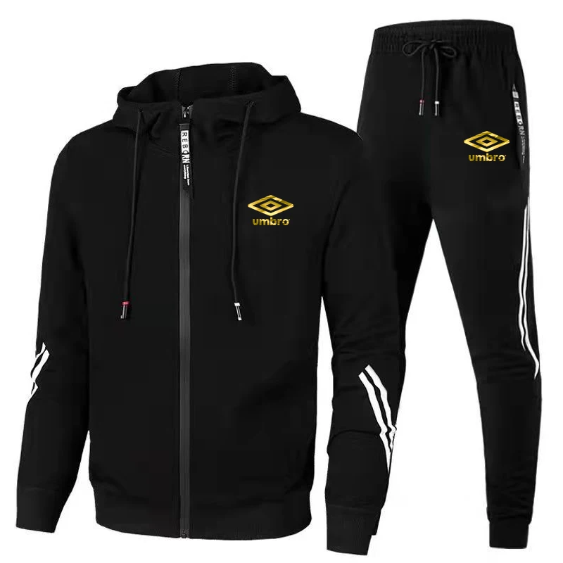 

2024 New Fashion Mens Tracksuit Designer Cloth Hooded Sweatshirts+Jogger Pants High Quality Gym Outfits Casual Sports Hoodie Set