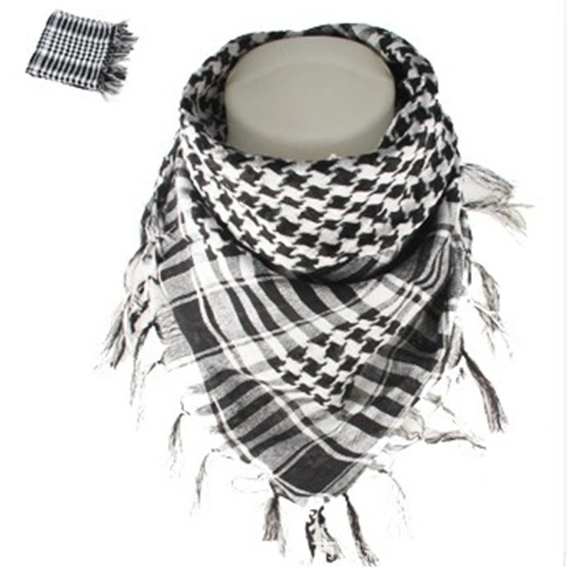 Freeshipping Hijab Scarf Muslim For Men Women Kerchief Shawl Headscarf Tassels Cotton Scarf Islam Saudi Arabia Near East Warm