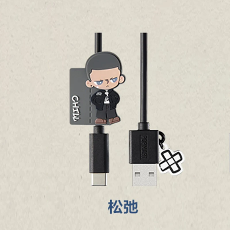 Popmart Kubo Jeans Series Blind Box Data Cable Iphone Type-C Guess Bag Mystery Box Doll Cute Anime Figure Gift Collection