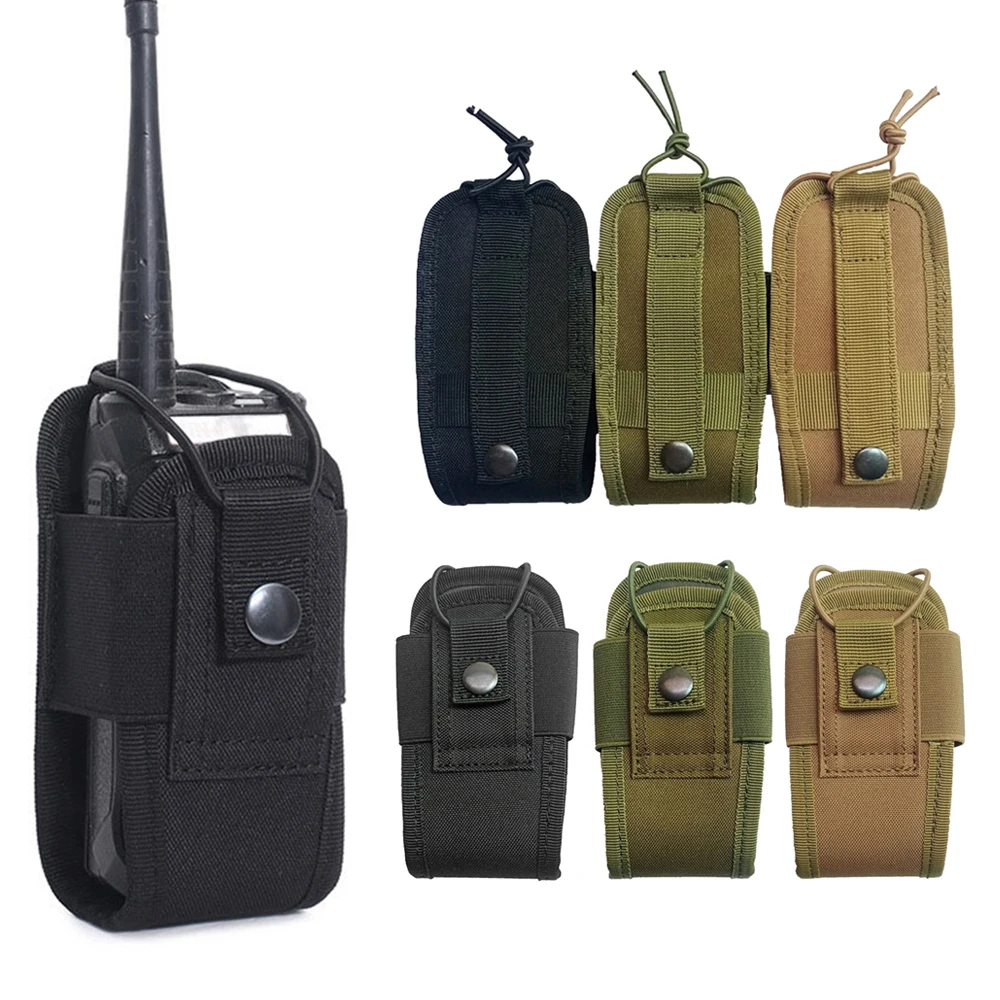 Outdoor CB Radio Walkie Talkie Pouch, Suporte do saco da cintura, Bolso portátil portátil Walkie-Talkie Holster, Bolsa de proteção para caça