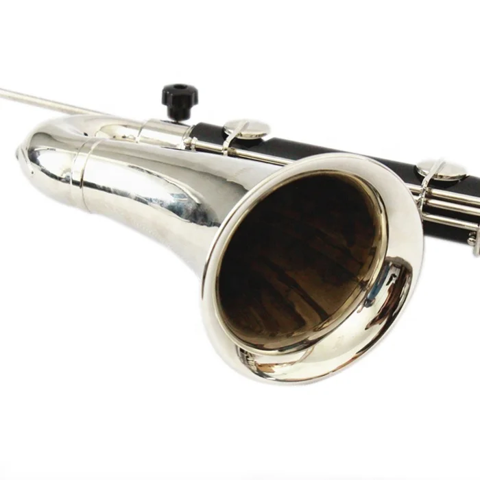 SEASOUND Professional Low C 21 Silver Keys Bass Clarinet JYCL305