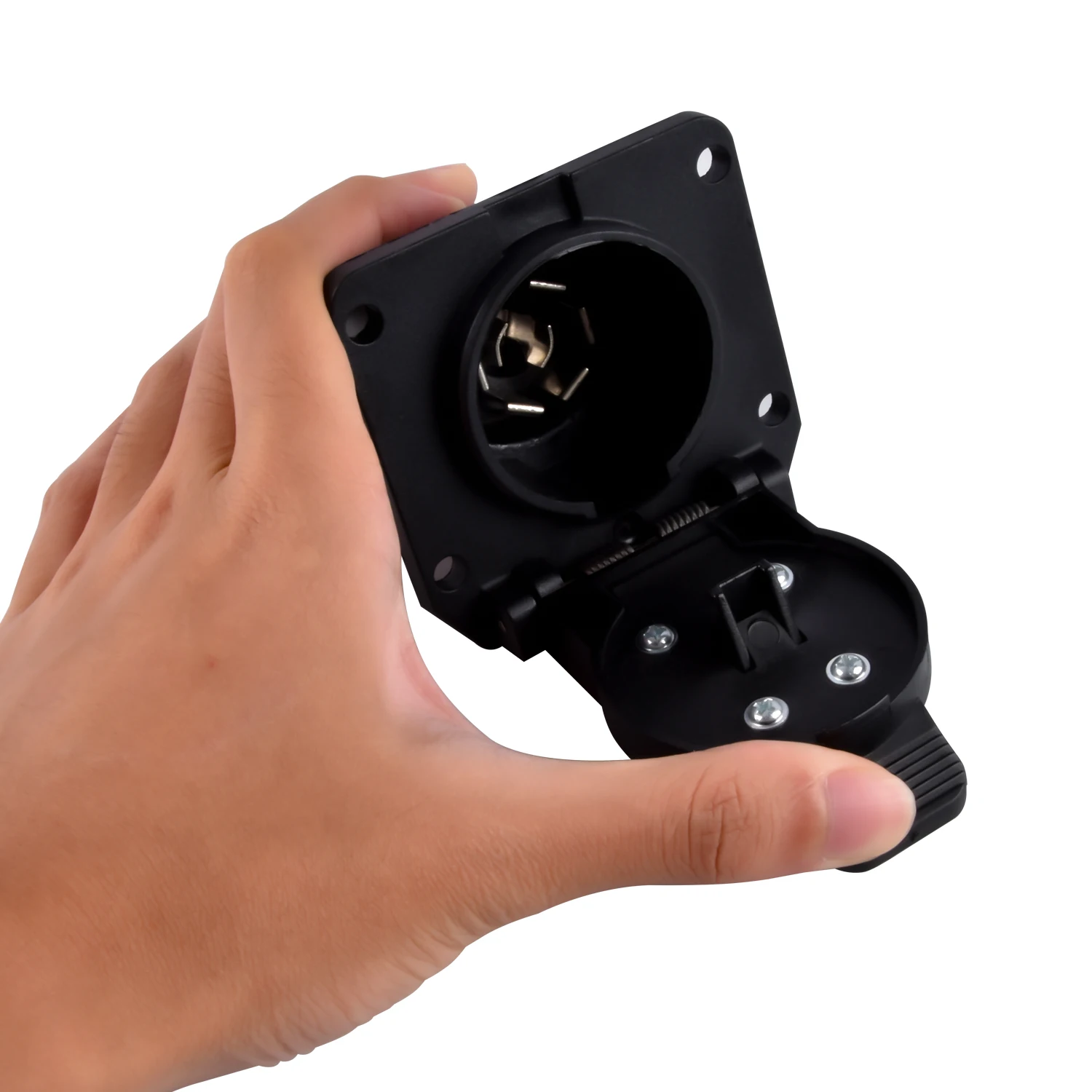 7 Pin Trailer Socket Adapter 6-24V 7-way For Trailer Tractor trailer plug adapter trailer socket trailer plug socket trailer plug towing adapter towing adaptor