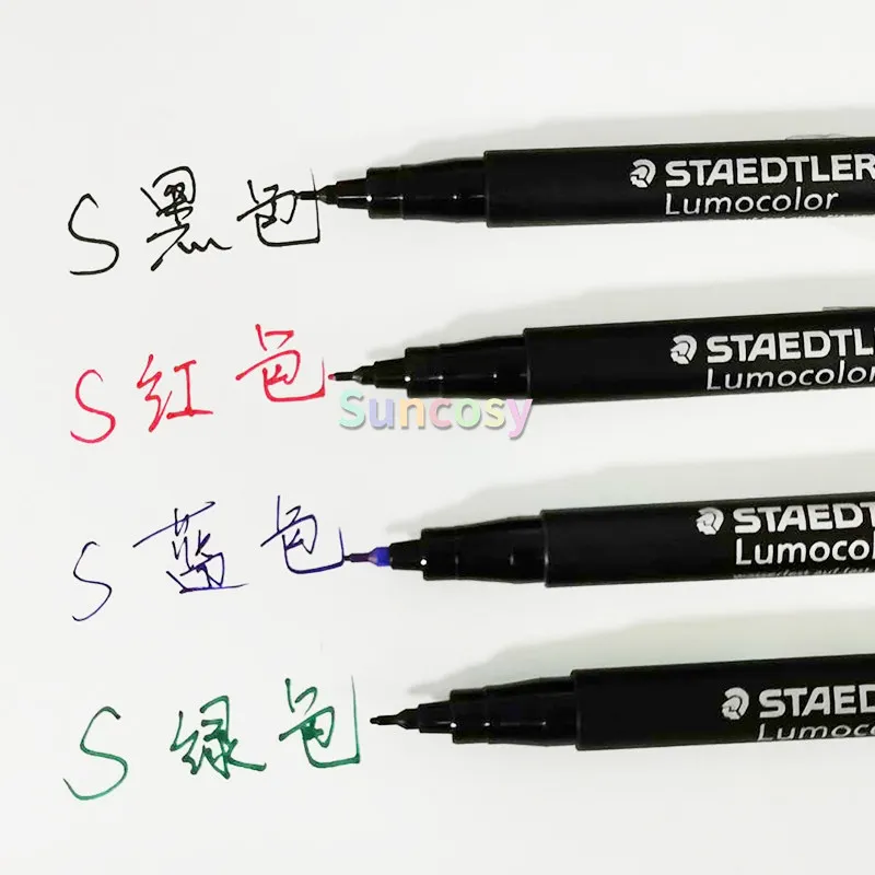 프로젝터용 STAEDTLER 318 F 유성 영구 마커 12개 매끄러운 필기, 퇴색 방지, 오래 지속되는 간판에 이상적
