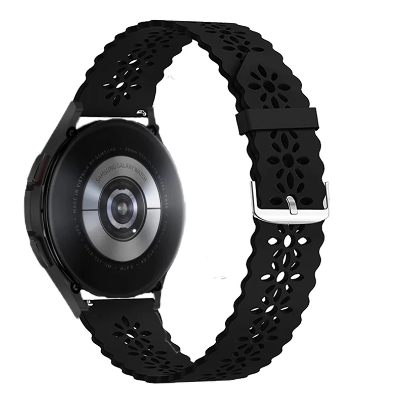 Women's Sport Lace Silicone Watch Strap - Stylish Bracelet Design, 20mm/22mm Band