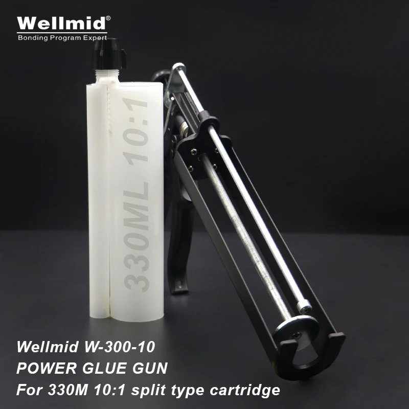 Pistola Per Colla Metallica Per 330Ml 10:1 Tipo Split Cartuccia Ab Erogazione Adesiva 2K Colla Loctite Araldite Ab Cartuccia Pistola Elettrica Manuale