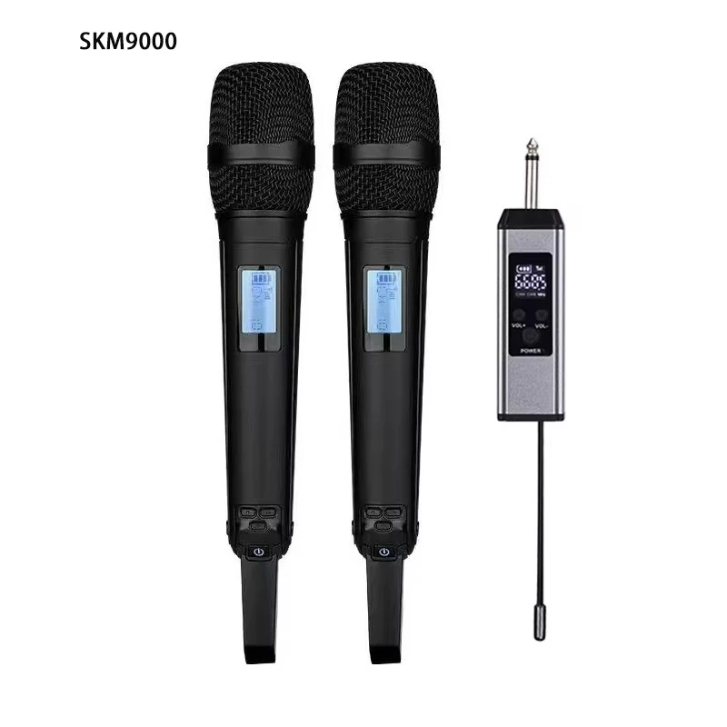 SKM9000 Wireless Microphone Professional UHF Frequency Adjustable Metal Sheel For Paryt Show Teaching Wedding