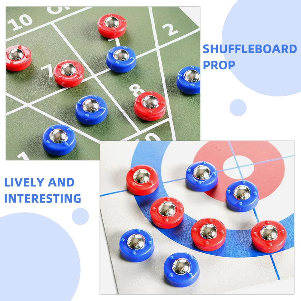 40 Pcs Table Accessories Gazebo Shuffleboard Pucks Toy Roller Plastic Parts